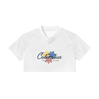 Colombia Women’s Cropped Paneled V-Neck Jersey