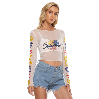 ColombiaAll-Over Print Women's Mesh Long Sleeves T-shirt