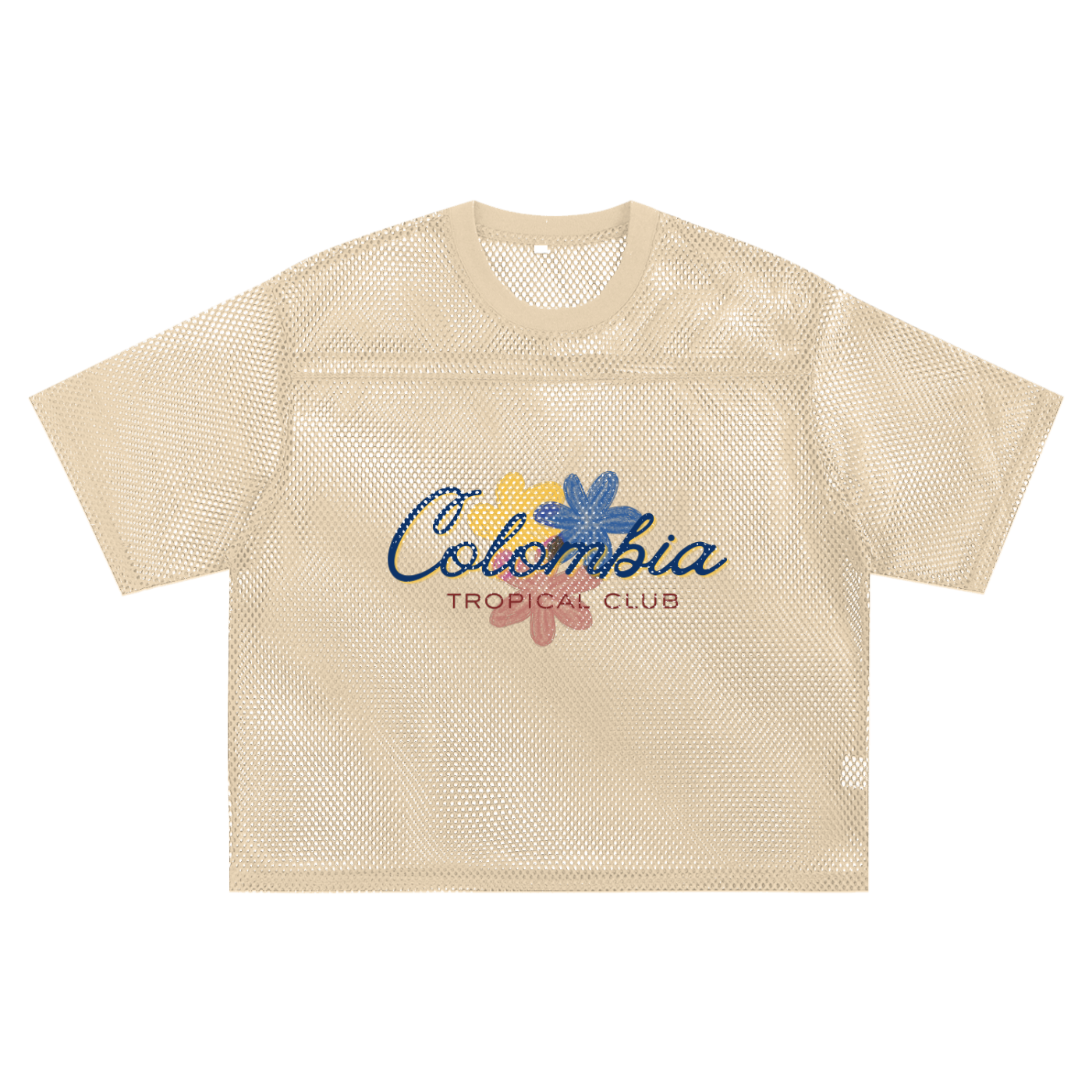 Colombia See-through Boxy Net T-Shirt