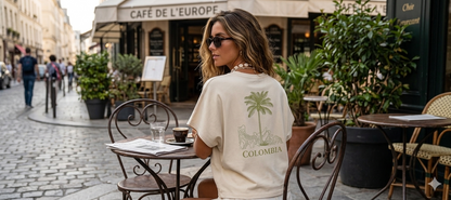 Colombia Women's Cropped Dolman T-Shirt