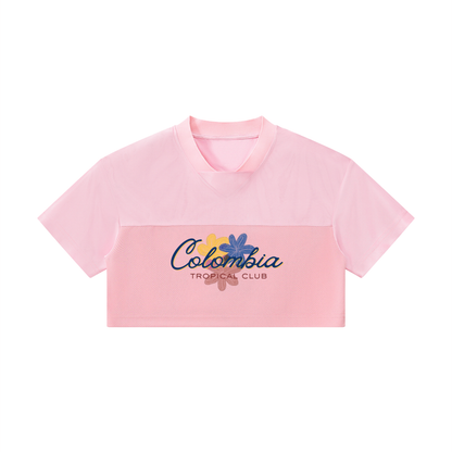 Colombia Women’s Cropped Paneled V-Neck Jersey